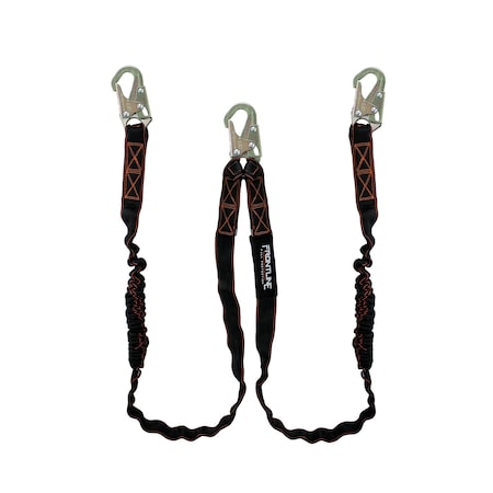 Frontline Combat 6' Double Leg Snaphook Lanyard with Internal Shock Absorber LIS62S